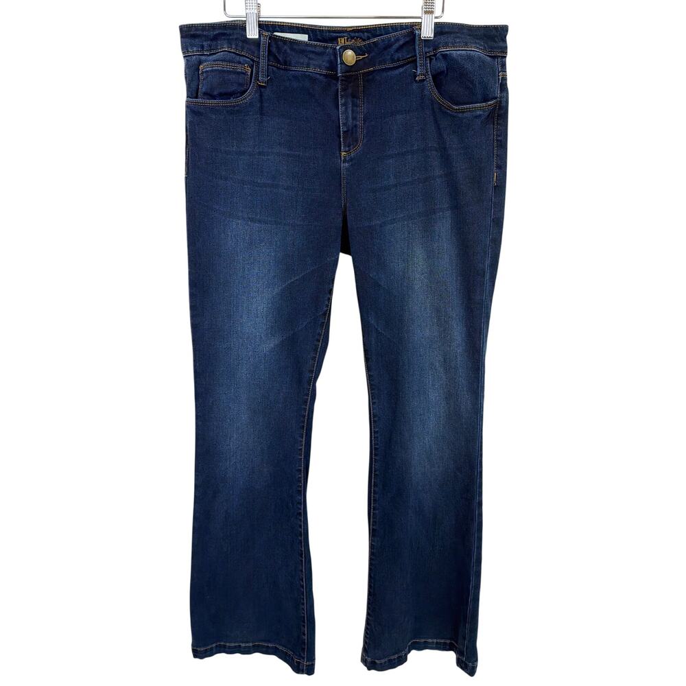 Kut from the Kloth Dark Blue Five Pocket Denim Jean Pants Lyocell Blend Size 14